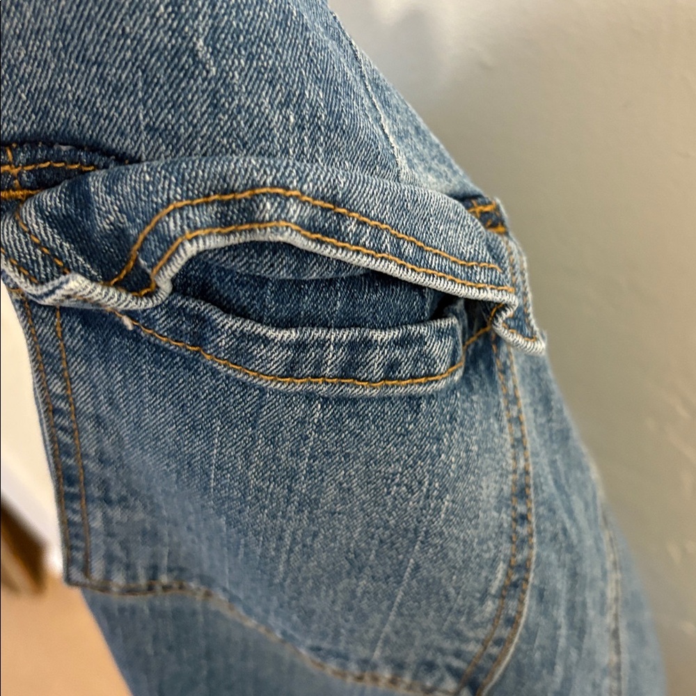 John Galt Denim Maxi Skirt with Pocket - Picture 5 of 6